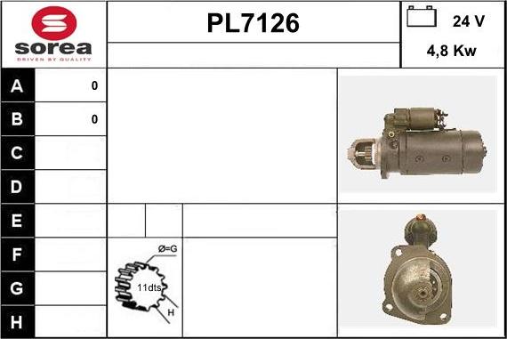 Sera PL7126 - Démarreur cwaw.fr