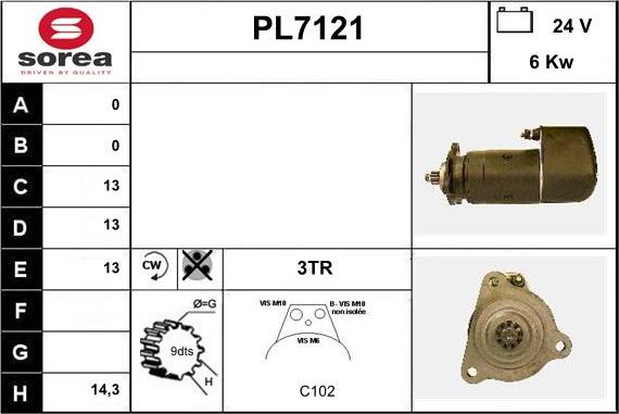 Sera PL7121 - Démarreur cwaw.fr