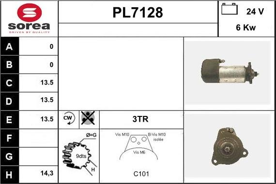 Sera PL7128 - Démarreur cwaw.fr