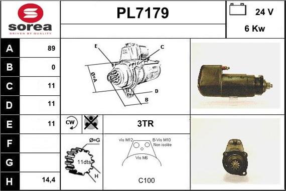 Sera PL7179 - Démarreur cwaw.fr