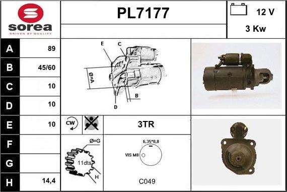 Sera PL7177 - Démarreur cwaw.fr