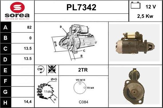 Sera PL7342 - Démarreur cwaw.fr