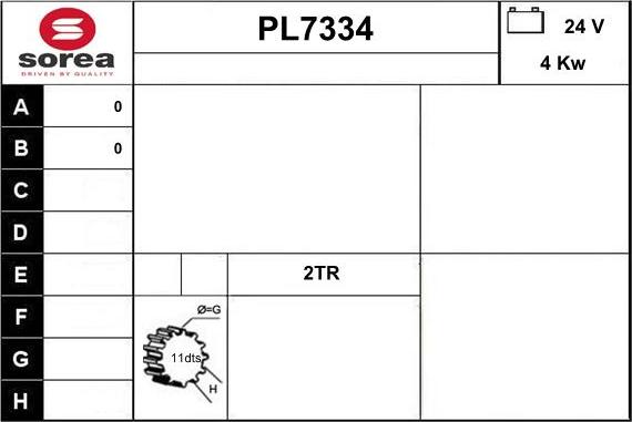 Sera PL7334 - Démarreur cwaw.fr