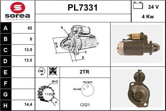 Sera PL7331 - Démarreur cwaw.fr