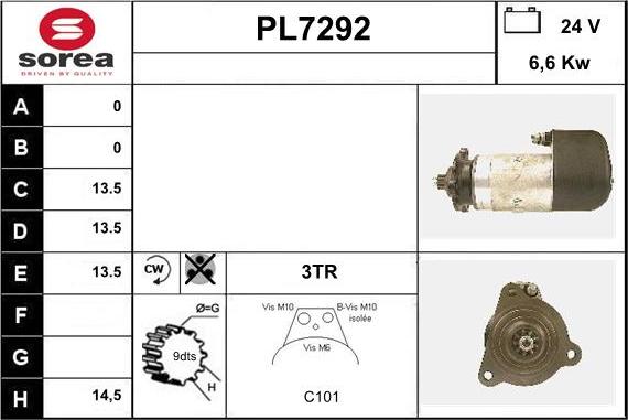 Sera PL7292 - Démarreur cwaw.fr