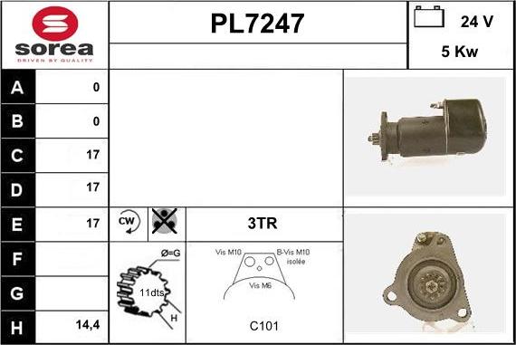 Sera PL7247 - Démarreur cwaw.fr