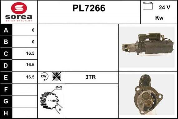 Sera PL7266 - Démarreur cwaw.fr