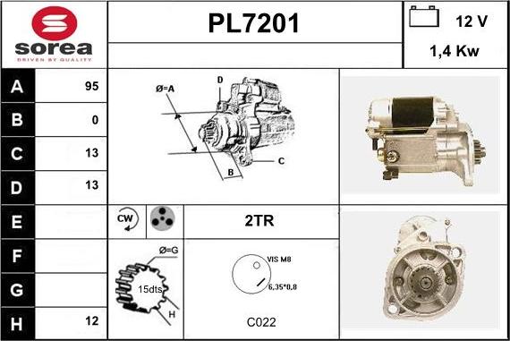 Sera PL7201 - Démarreur cwaw.fr