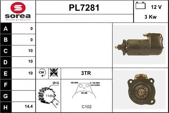 Sera PL7281 - Démarreur cwaw.fr