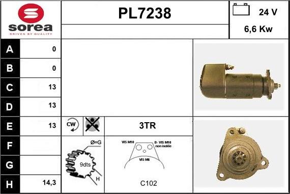 Sera PL7238 - Démarreur cwaw.fr