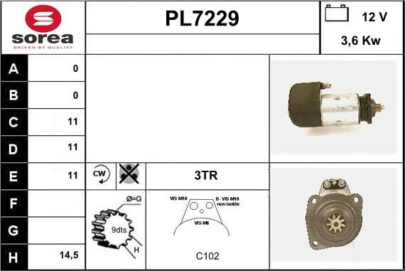 Sera PL7229 - Démarreur cwaw.fr