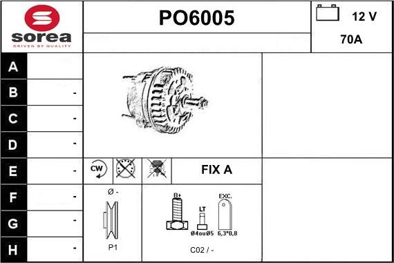 Sera PO6005 - Alternateur cwaw.fr