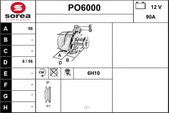 Sera PO6000 - Alternateur cwaw.fr