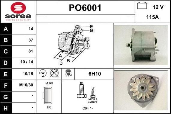 Sera PO6001 - Alternateur cwaw.fr