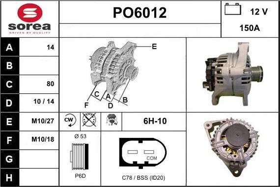 Sera PO6012 - Alternateur cwaw.fr