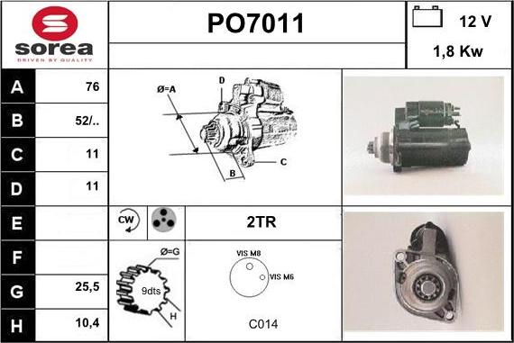 Sera PO7011 - Démarreur cwaw.fr