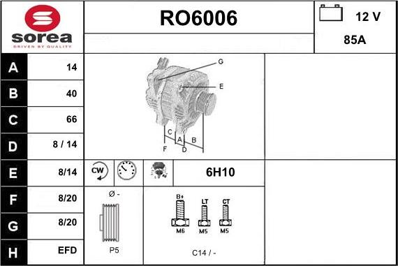 Sera RO6006 - Alternateur cwaw.fr