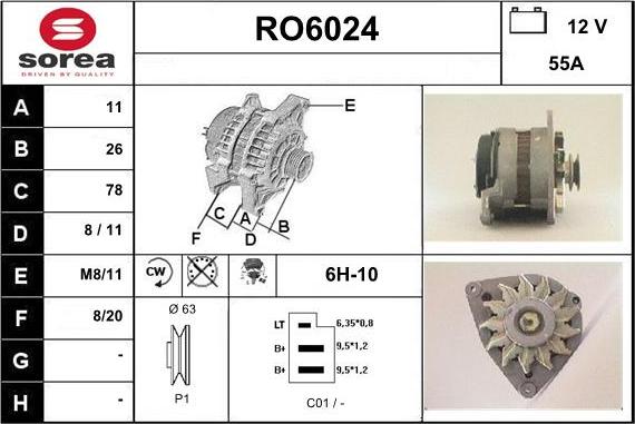 Sera RO6024 - Alternateur cwaw.fr