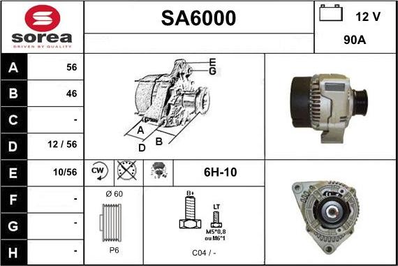 Sera SA6000 - Alternateur cwaw.fr