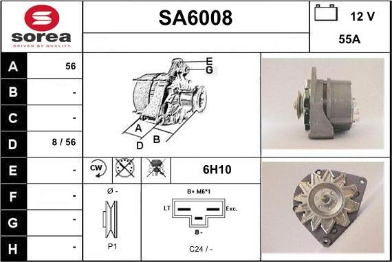 Sera SA6008 - Alternateur cwaw.fr