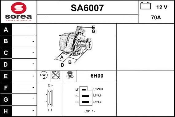 Sera SA6007 - Alternateur cwaw.fr