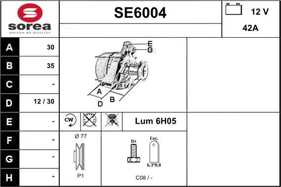 Sera SE6004 - Alternateur cwaw.fr