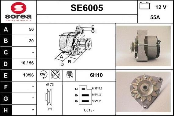 Sera SE6005 - Alternateur cwaw.fr