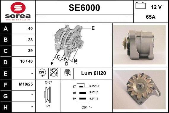 Sera SE6000 - Alternateur cwaw.fr