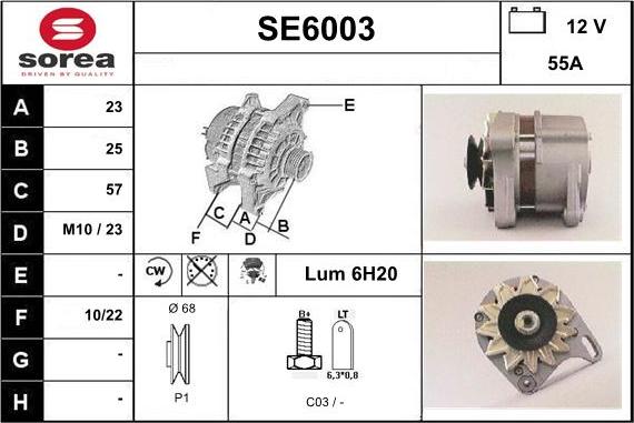 Sera SE6003 - Alternateur cwaw.fr