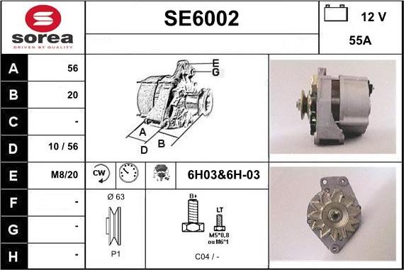 Sera SE6002 - Alternateur cwaw.fr