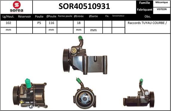 Sera SOR40510931 - Pompe hydraulique, direction cwaw.fr