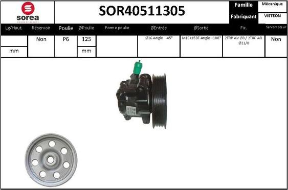 Sera SOR40511305 - Pompe hydraulique, direction cwaw.fr