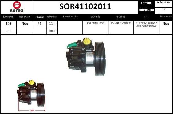 Sera SOR41102011 - Pompe hydraulique, direction cwaw.fr