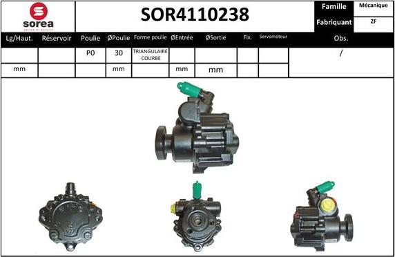 Sera SOR4110238 - Pompe hydraulique, direction cwaw.fr