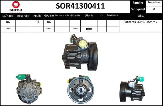 Sera SOR41300411 - Pompe hydraulique, direction cwaw.fr