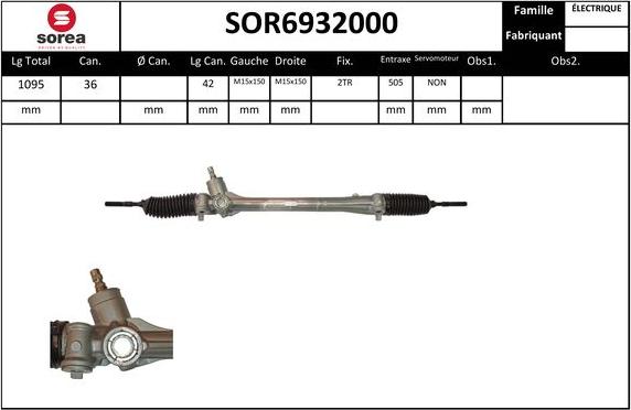 Sera SOR6932000 - Crémaillière de direction cwaw.fr