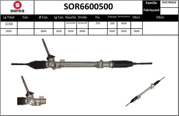 Sera SOR6600500 - Crémaillière de direction cwaw.fr