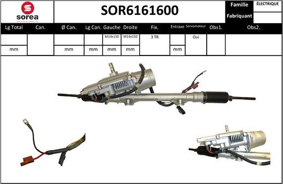 Sera SOR6161600 - Crémaillière de direction cwaw.fr