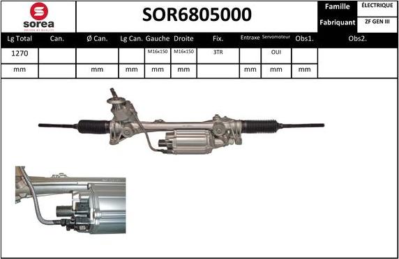 Sera SOR6805000 - Crémaillière de direction cwaw.fr