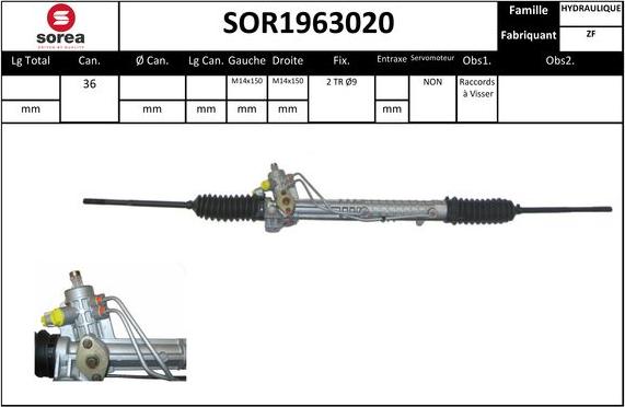 Sera SOR1963020 - Crémaillière de direction cwaw.fr