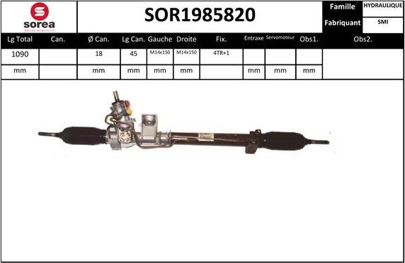 Sera SOR1985820 - Crémaillière de direction cwaw.fr