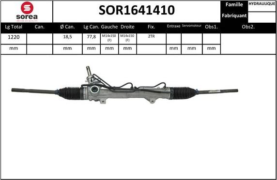 Sera SOR1641410 - Crémaillière de direction cwaw.fr