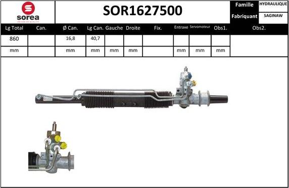 Sera SOR1627500 - Crémaillière de direction cwaw.fr