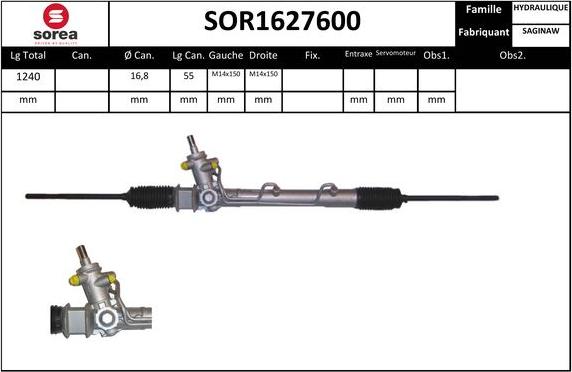 Sera SOR1627600 - Crémaillière de direction cwaw.fr