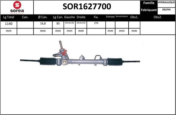 Sera SOR1627700 - Crémaillière de direction cwaw.fr