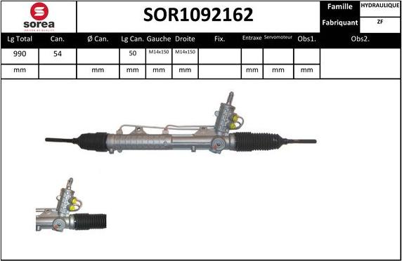 Sera SOR1092162 - Crémaillière de direction cwaw.fr