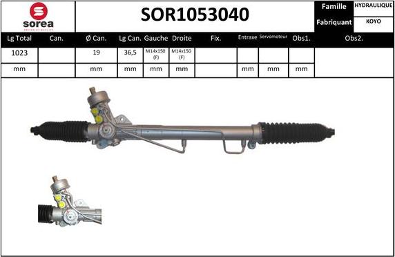 Sera SOR1053040 - Crémaillière de direction cwaw.fr