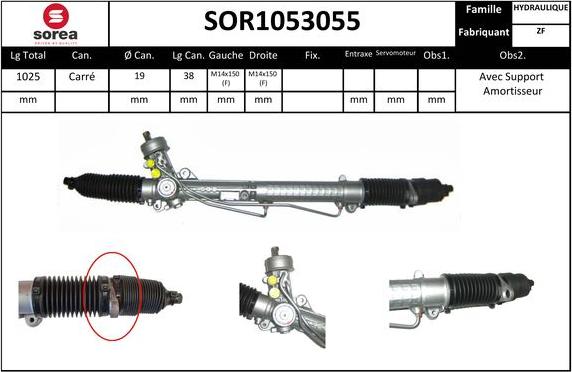 Sera SOR1053055 - Crémaillière de direction cwaw.fr