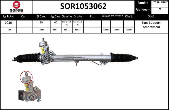 Sera SOR1053062 - Crémaillière de direction cwaw.fr