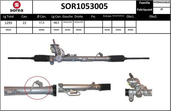 Sera SOR1053005 - Crémaillière de direction cwaw.fr